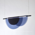 Acrylic Sheet Black Metal Dining Pendant Light